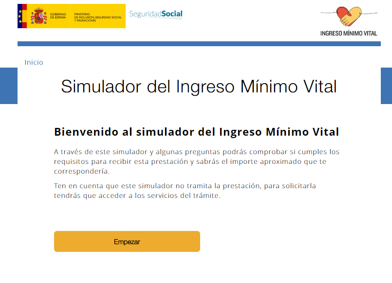 Simulador del Ingreso Mínimo Vital: comprueba si puedes solicitar la prestación
