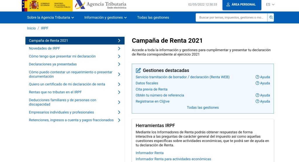 Las 3 formas para presentar la Declaración de la Renta 2021/2022