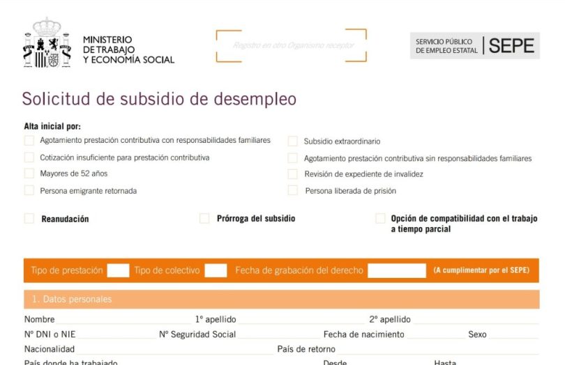 Requisitos para solicitar el subsidio para mayores de 52 años - Blog de ...