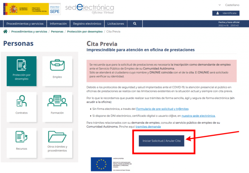 Cómo Solicitar Cita Previa En El SEPE A Través De Internet - Blog De ...