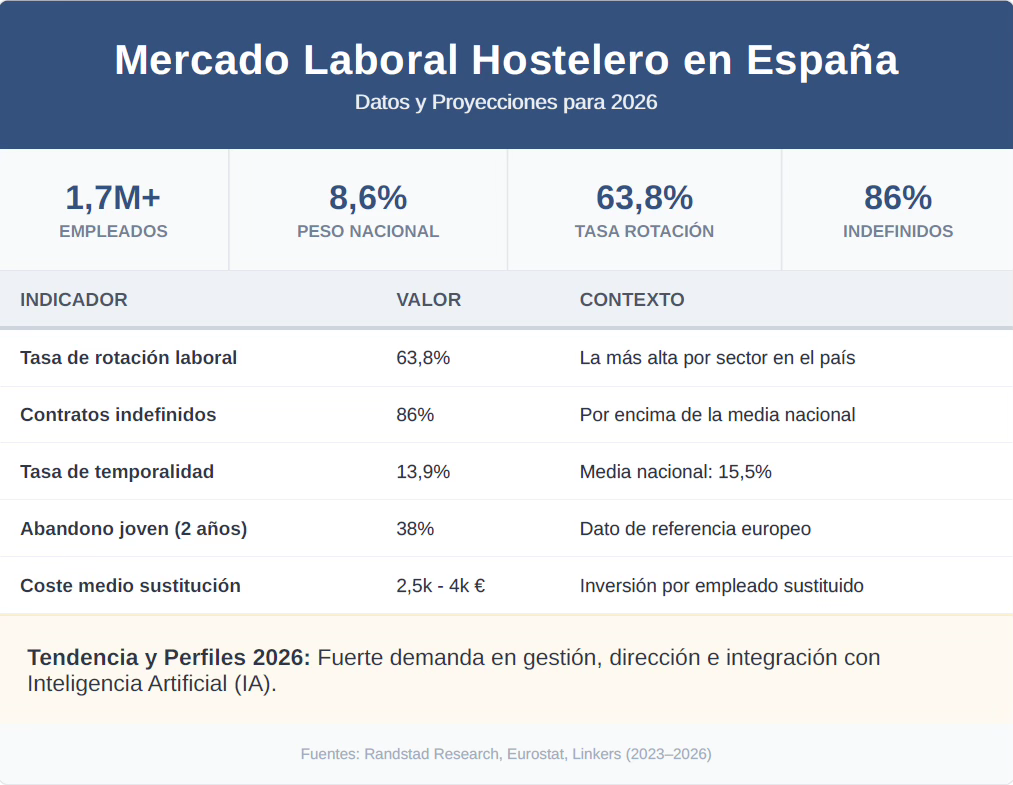 Como afrontar la crisis de talento en hostelería